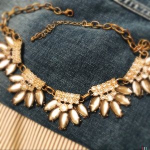 Rhinestone Chunky Statement Necklace